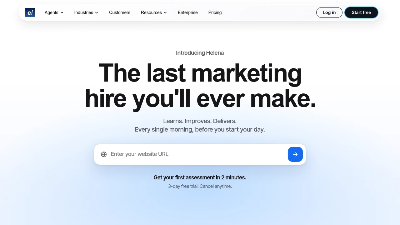 Screenshot of Enrich Labs website